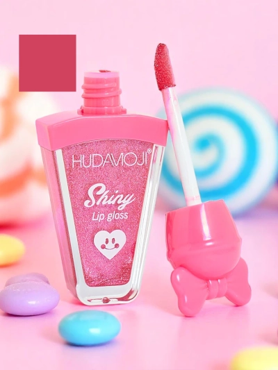 Lip gloss with glitter color Fuchsia