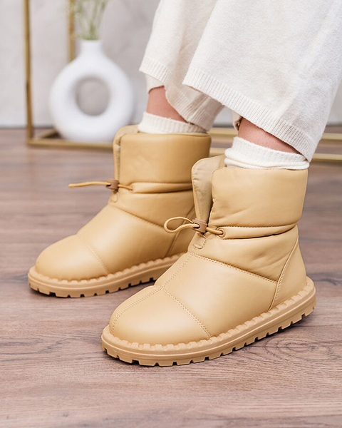 Royalfashion Women's slip-on snow boots in brown Nevonsisia