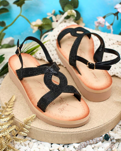 Royalfashion Women's Elova Zirconia Sandals