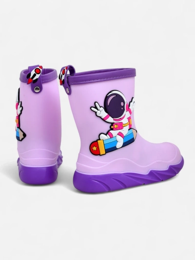 Royalfashion Kids’ rain boots with Cosmos the astronaut