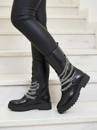 Royalfashion Women's bagger boots in black Goserre