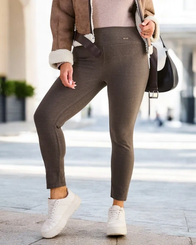 Royalfashion Cotton þufuð konur leggings PLUS SIZE