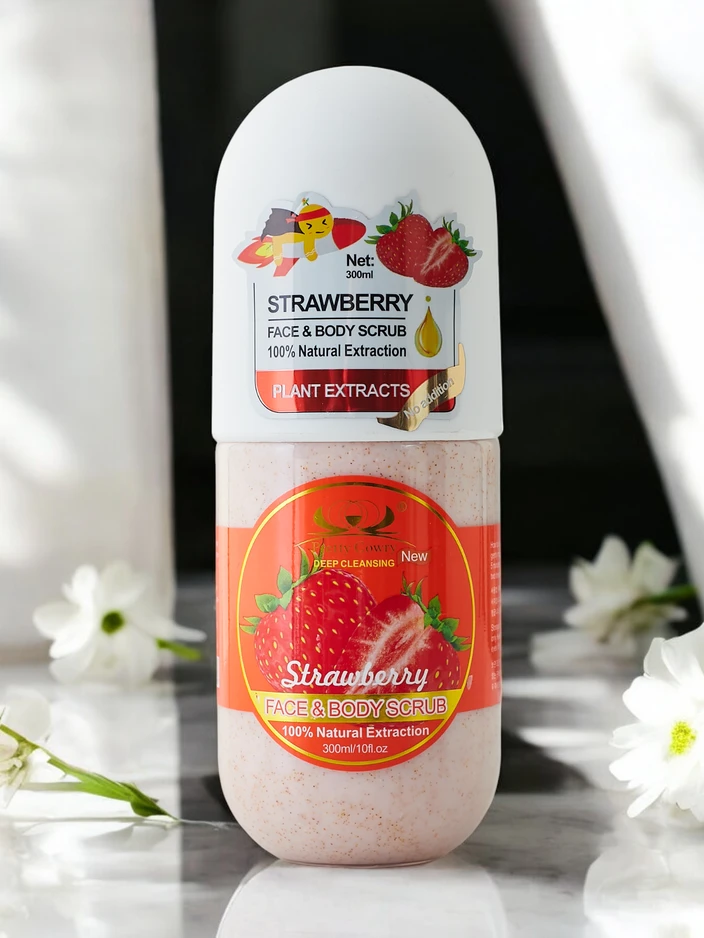 Face and body scrub Strawberry 300ml