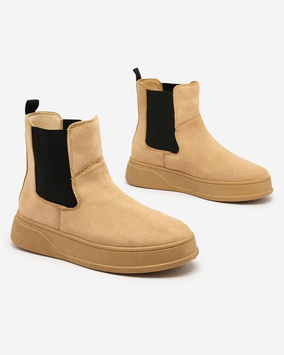 Royalfashion Women's boots a'la snow boots in camel color Uteris