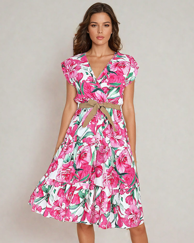 Royalfashion Naiste midiw lilleline kleit