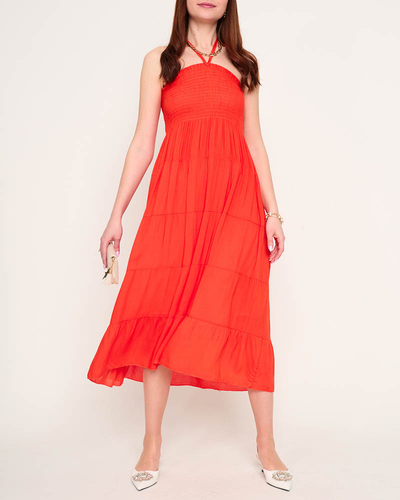 Orange PLUS SIZE midi kleit - Riietus