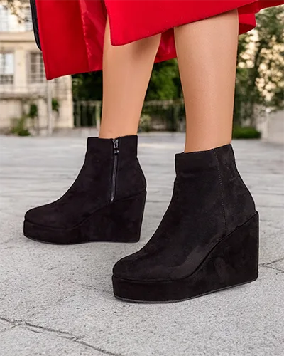 Royalfashion Virsigafa Femme Wedge Ankle Boots Sieffa