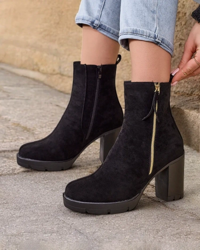 Royalfashion Women's ankle boots on a post Igges