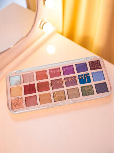 ANYLADY Палетка из 21 теней с глиттером и матовыми оттенками Glamour Color&Nude