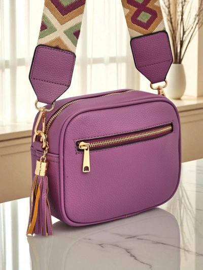 Royalfashion Small Women's Eco-Leather Handbag with Colorful Strap Kovi Lace