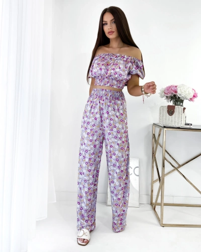 Royalfashion Lilla kaheosaline naiste lilleline komplekt