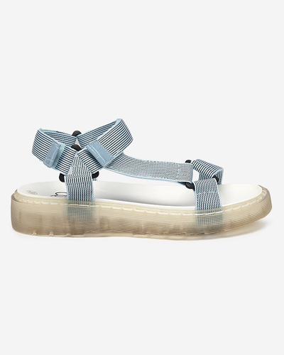 Blue women's Cinore velcro sandals - Footwear