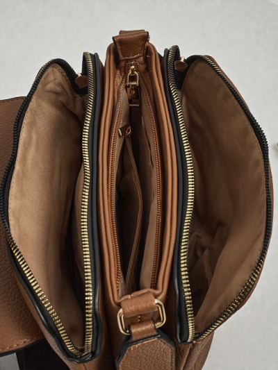 Cassiopeia Women's Handbag Light Brown Leather Elegant