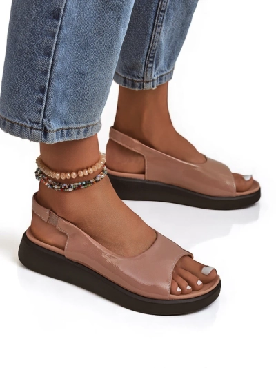 Royalfashion Women's Luna Shines Thick Sole Sandals