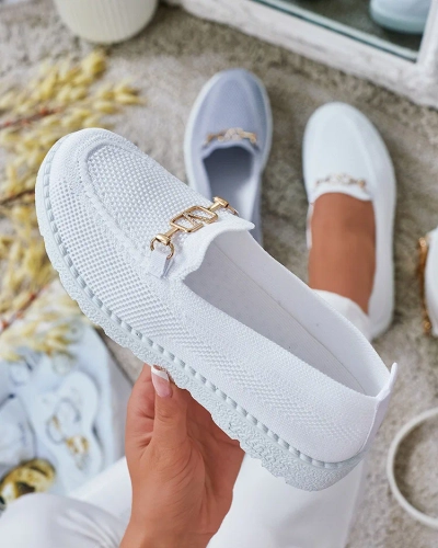 Royalfashion Naiste kangast mokassiinid kuldse kaunistusega Erticae