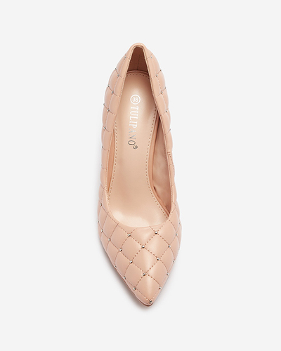 Naiste tikitud kõrgete stilettpükste kontsad, terava varvaga, naturaalsest nahast Mawelo- Jalatsid