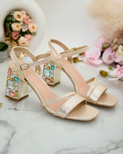 Royalfashion Женские сандалии со стразами Solepte