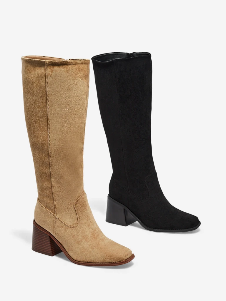 Women's Ernala Eco-Suede Block Heel Boots