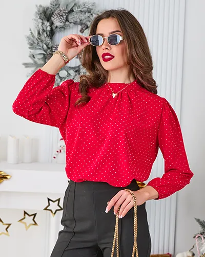 Royalfashion Naiste pluus kristallidega