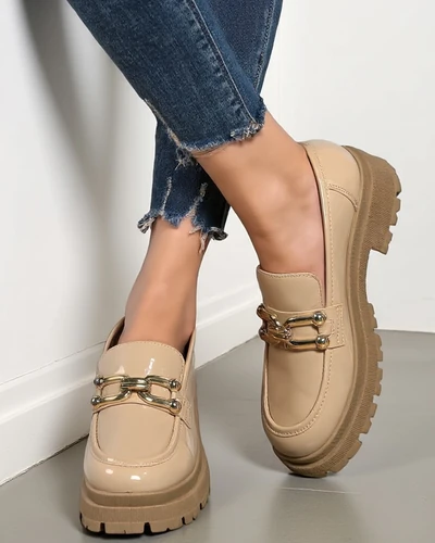 Royalfashion Women’s patent leather loafers Arieda