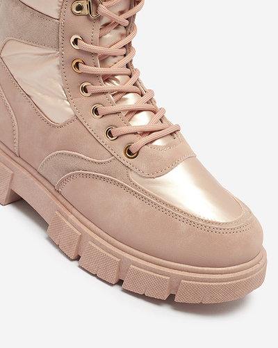 Bootsy Fuego Rosa – Стильные женские ботинки на плоском каблуке