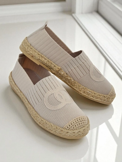 Aurelia Espadryle Royalfashion Бежевые – Плоские женские туфли без застежек