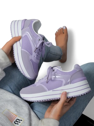 Royalfashion Women's sporty platform sneakers Revided
