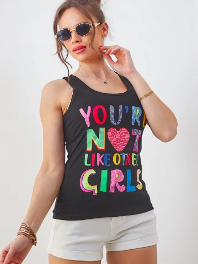 Royalfashion Women's Cotton Tank Top with Straps and Unique Prints