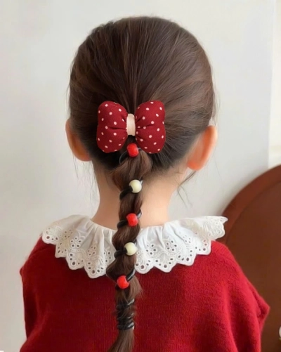 Royalfashion Hair Elastic Ribbon Coil with Bow