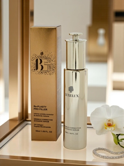 Luxelux GOLD BANDAGE Serum "Wrinkle Iron"- wygładza, nawilża i wypełnia bruzdy