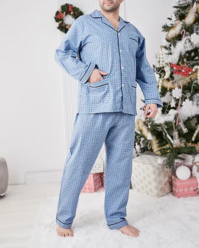 Royalfashion Maenn pwjamas med prind