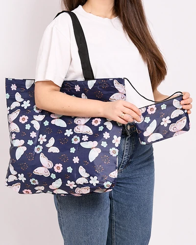 Royalfashion Patterned shopping bag foldable into a wallet