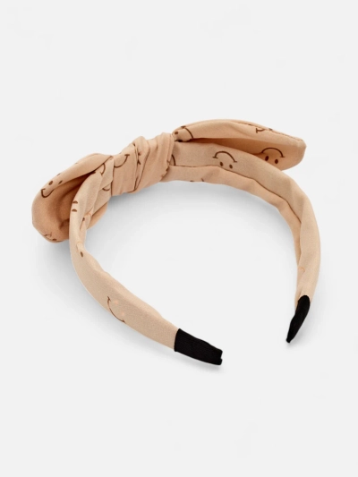 Royalfashion Детская повязка на голову с бантиком с принтом в виде улыбающихся лиц