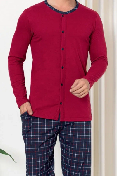 Royalfashion Meeste Puuvillased Pijamad Ruuduline