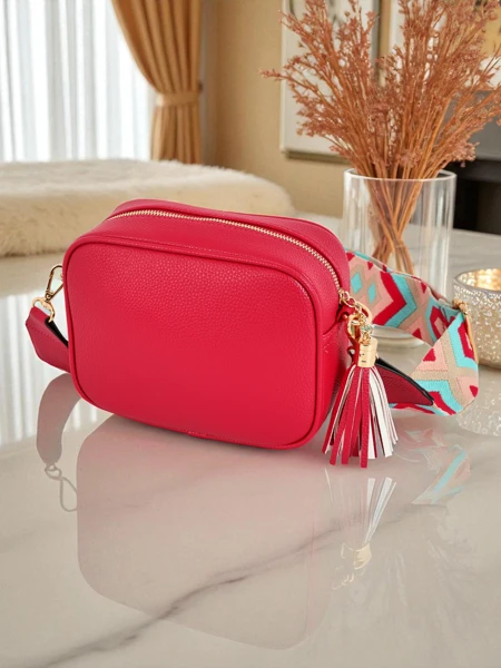 Royalfashion Väike naiste öko-nahast käekott värvilise rihmaga Kovi Lace