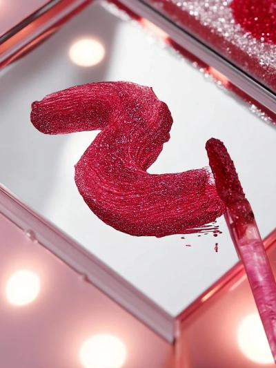 Sädelev huuleläige ja läbipaistev huuleläige 2in1 Ruby Woo