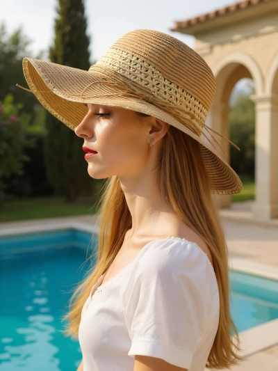 Royalfashion Women's straw hat Serelina