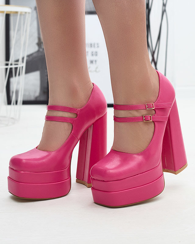 Fuchsia women's high stiletto pumps Edisa - Footwear
