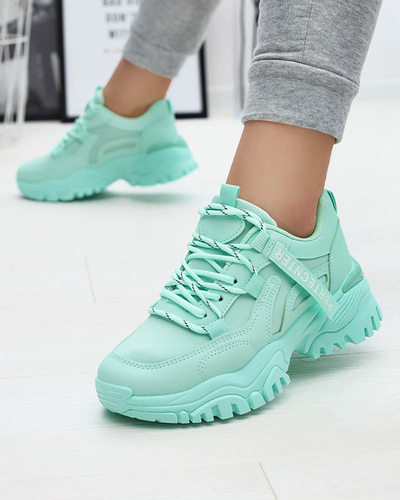 Мятные женские кроссовки спортивная обувь Evilpo- Footwear