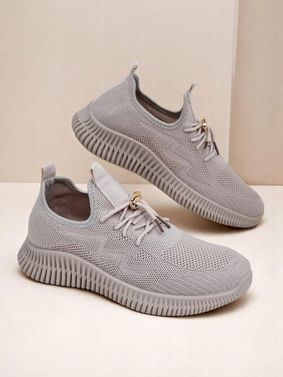 Aurelia Bianca – White Women's Royalfashion Sneakers on a Flat Sole