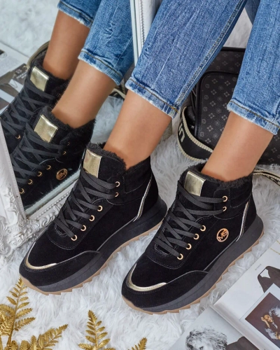 Royalfashion Утепленные женские кроссовки с мехом Casill