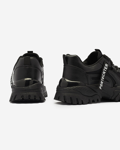 Black women's sneaker sports shoes Evilpo- Footwear