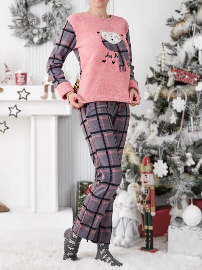Royalfashion Women's checkered pajamas