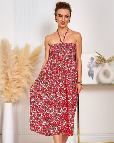 Royalfashion Naiste lilleline midi-kleit