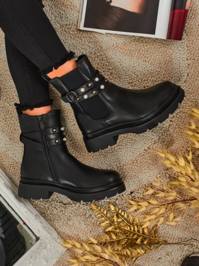 Kõrgemad naiste öko-nahast poolsaapad Pearl Mist