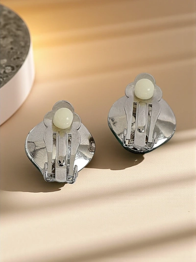 Royalfashion Women's Crystal Clip-on Earrings