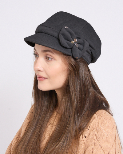 Royalfashion Kvinnor beret med båge
