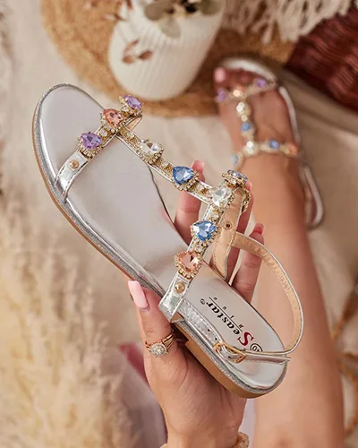 Royalfashion Naiste Selina tsirkooniumiga sandaalid