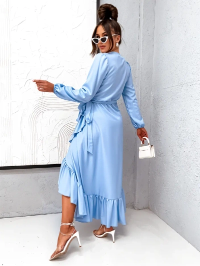Royalfashion Sidumoe midi kleit naistele volangidega