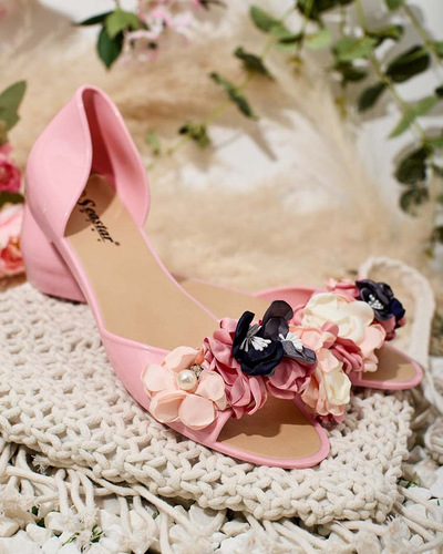 Royalfashion Rubber ballerinas with flower Koddies